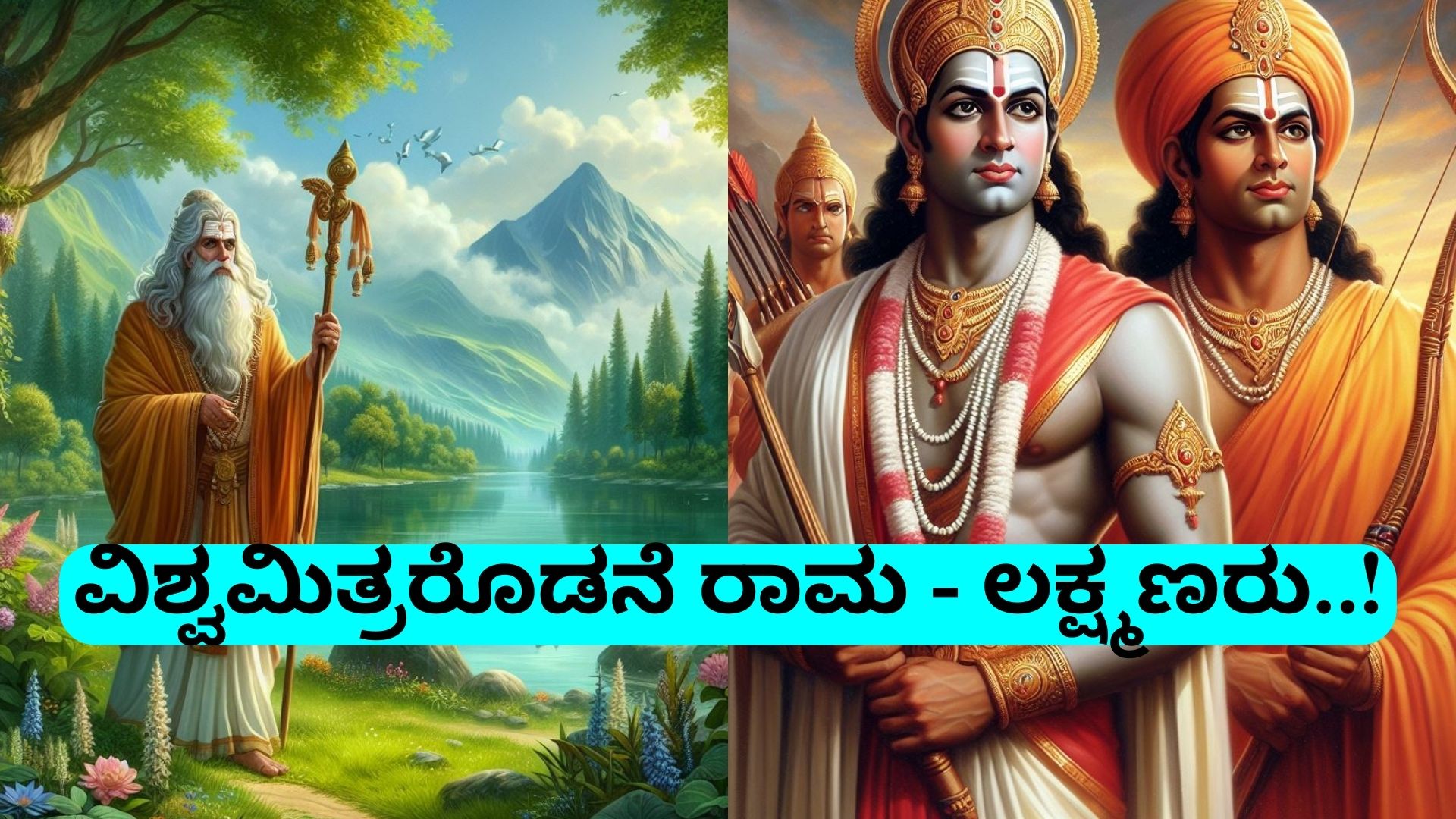 ವಿಶ್ವಮಿತ್ರರೊಡನೆ ರಾಮ-ಲಕ್ಷ್ಮಣರು..!